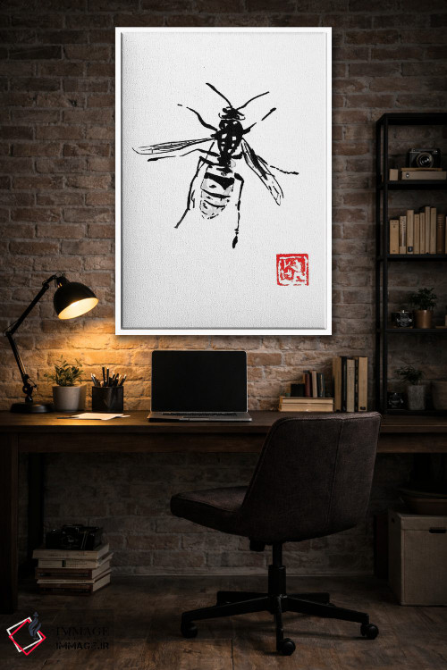 تابلو دکوراتیو زنبور اثر پشان - D3W