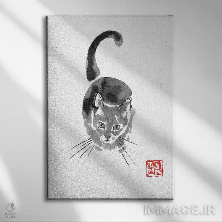 تابلو دکوراتیو از بالا اثر پشان - نمای روبهرو روی دیوار