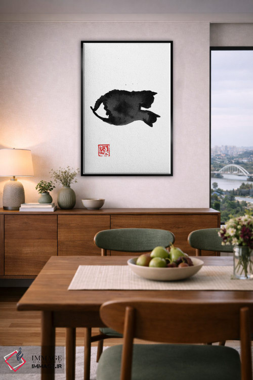 تابلو مینیمال کک ها اثر پشان - D6B