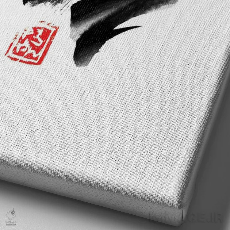 تابلو دکوراتیو شک برانگیز اثر پشان - نمای نزدیک بافت بوم