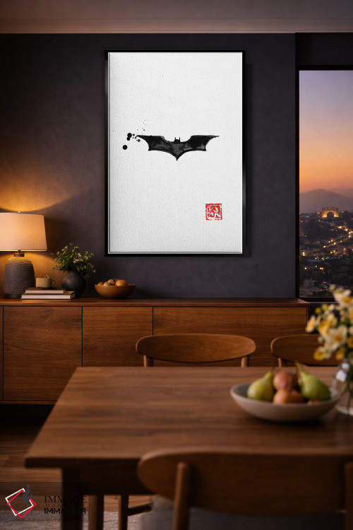 تابلو مینیمال لوگوی بتمن اثر پشان - D2B