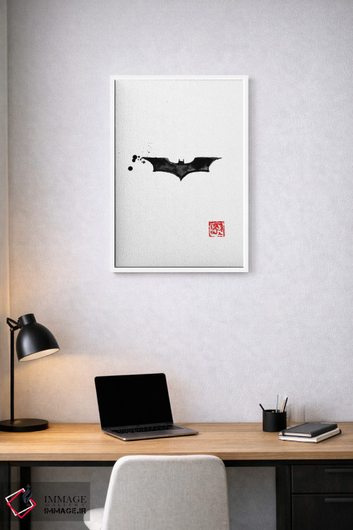 تابلو مینیمال لوگوی بتمن اثر پشان - D1W