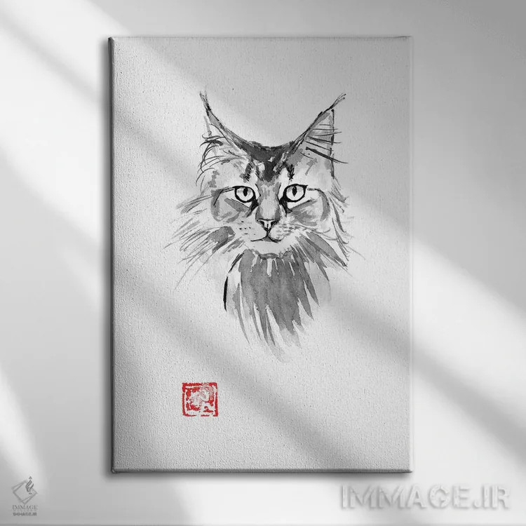 تابلو دکوراتیو مین کوون اثر پشان - نمای روبهرو روی دیوار