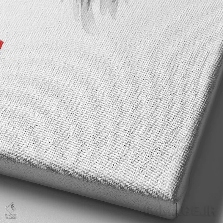 تابلو دکوراتیو مین کوون اثر پشان - نمای نزدیک بافت بوم