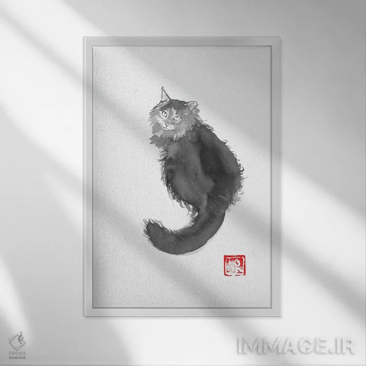 تابلو دکوراتیو پادی انتیر اثر پشان - نمای قابدار سفید