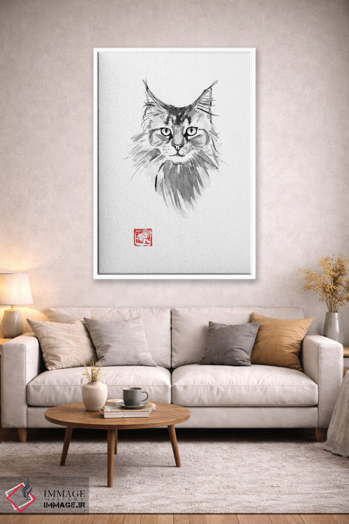 تابلو دکوراتیو مین کوون اثر پشان - D1W