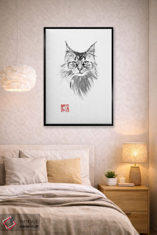 تابلو دکوراتیو مین کوون اثر پشان - D2B