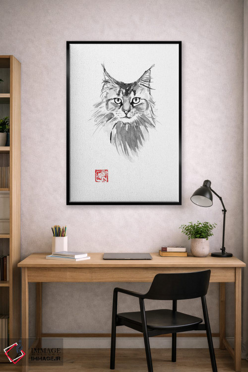 تابلو دکوراتیو مین کوون اثر پشان - D3B