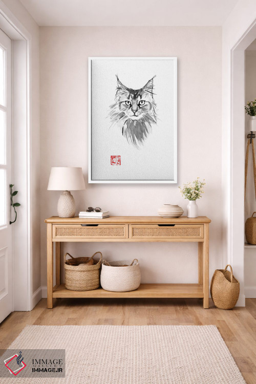 تابلو دکوراتیو مین کوون اثر پشان - D6W