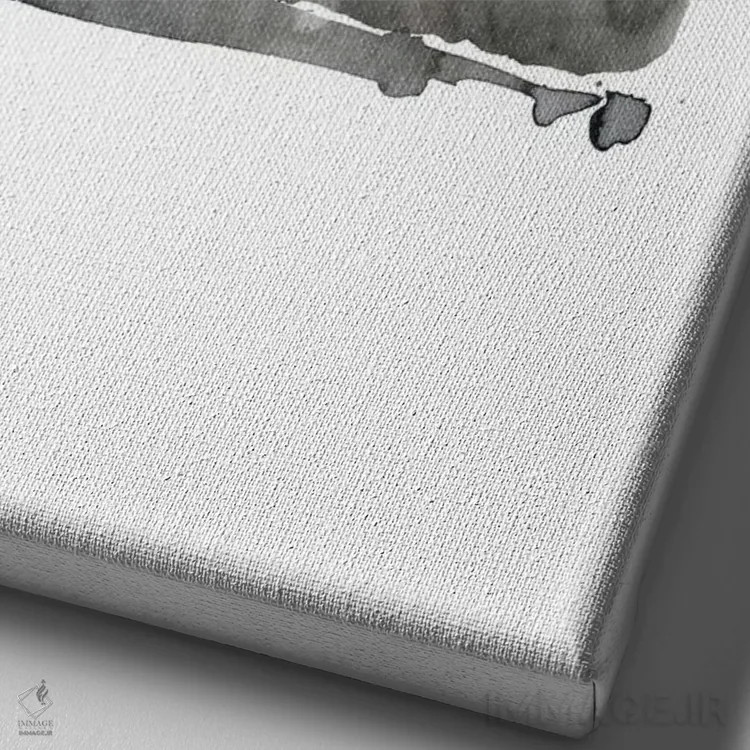 تابلو دکوراتیو جی زو اثر پشان - نمای نزدیک بافت بوم