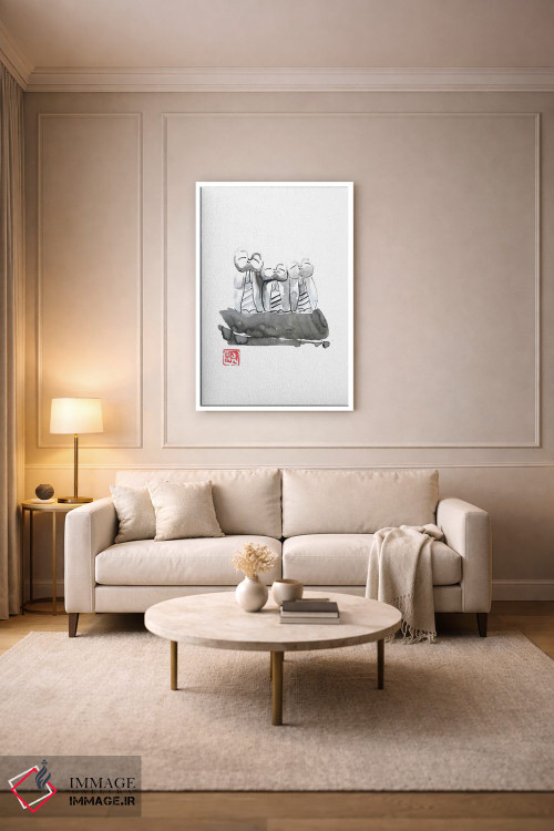 تابلو دکوراتیو جی زو اثر پشان - D3W