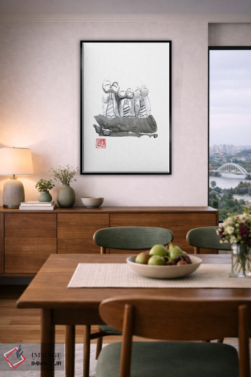 تابلو دکوراتیو جی زو اثر پشان - D6B