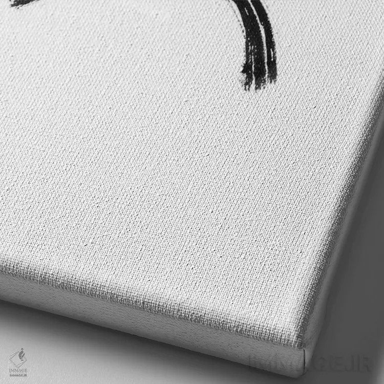 تابلو مینیمال درخت چرخان اثر پشان - نمای نزدیک بافت بوم