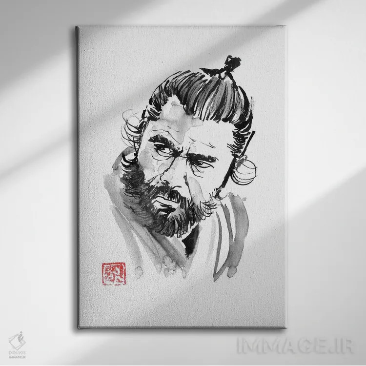 تابلو دکوراتیو سبیل قرمز اثر پشان - نمای روبهرو روی دیوار