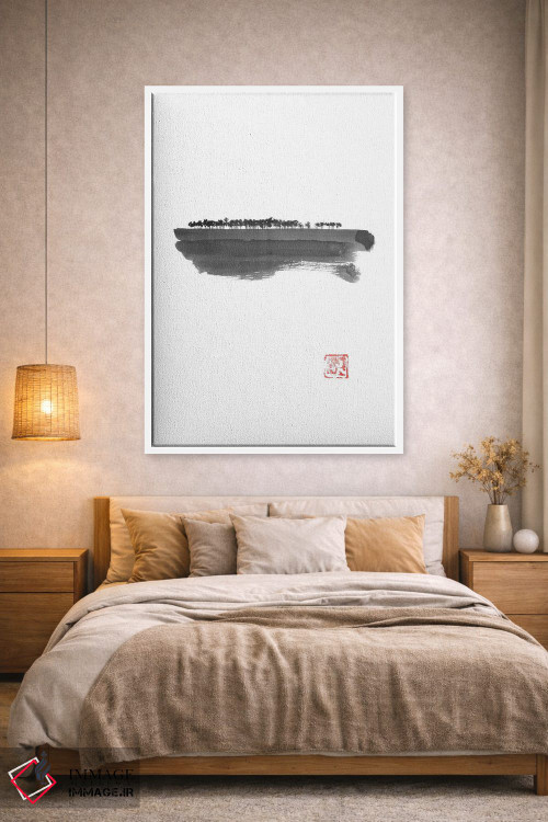 تابلو مینیمال هاجو بیهار اثر پشان - D1W