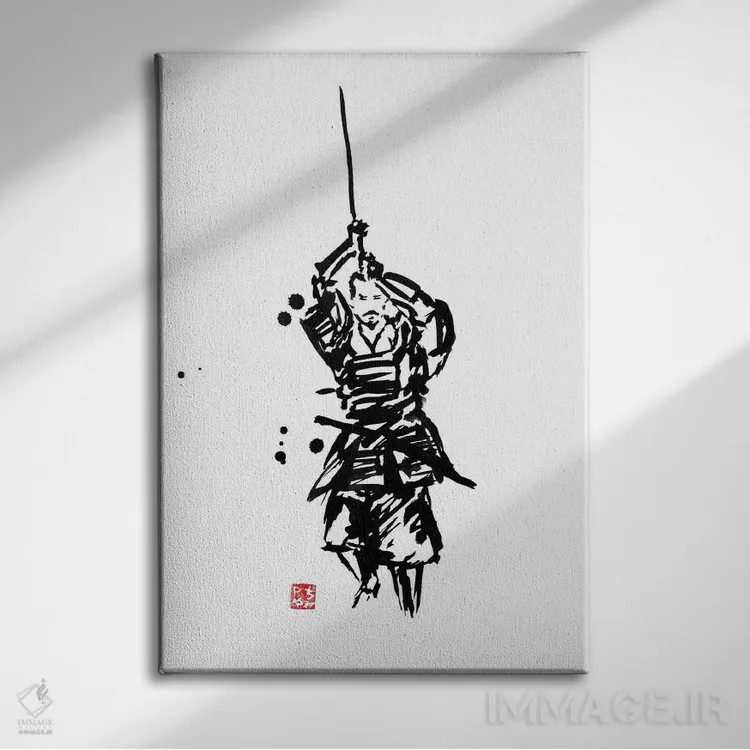 تابلو دکوراتیو آماده اثر پشان - نمای روبهرو روی دیوار