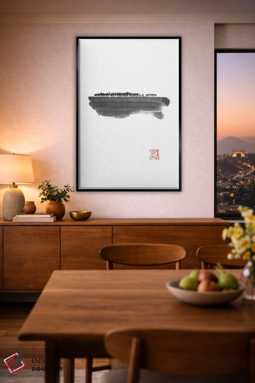 تابلو مینیمال هاجو بیهار اثر پشان - D4B