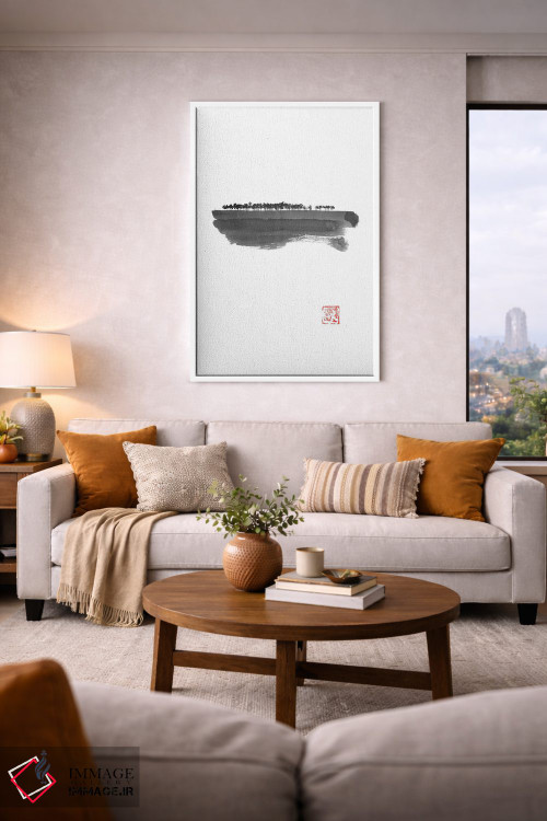 تابلو مینیمال هاجو بیهار اثر پشان - D6W