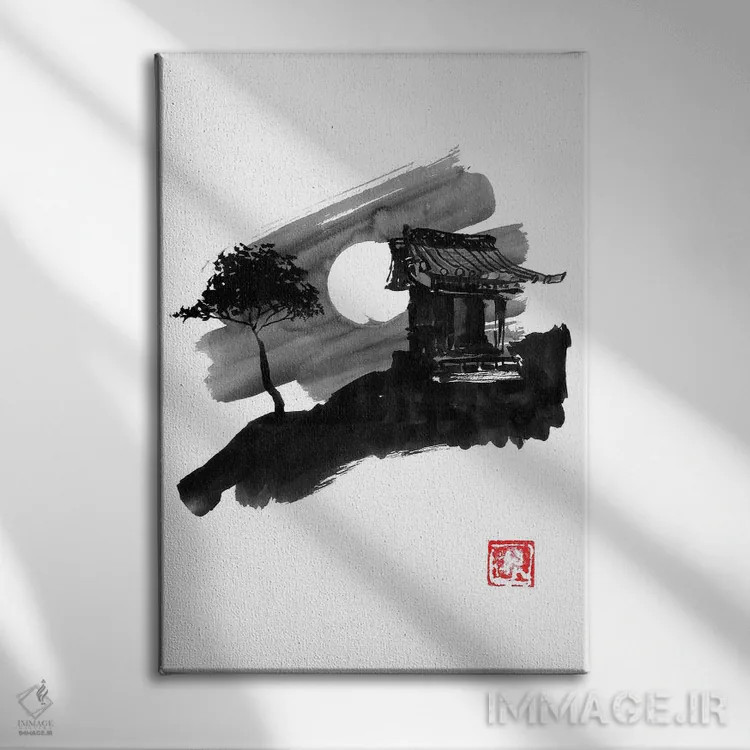 تابلو دکوراتیو مقبره اثر پشان - نمای روبهرو روی دیوار