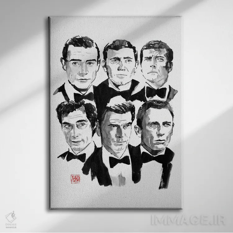 تابلو دکوراتیو پیوندها اثر پشان - نمای روبهرو روی دیوار