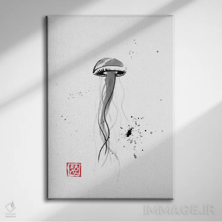 تابلو دکوراتیو مدوز II اثر پشان - نمای روبهرو روی دیوار