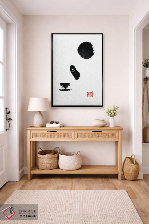 تابلو مینیمال نیمه پاندای اثر پشان - D5B