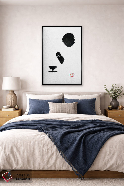 تابلو مینیمال نیمه پاندای اثر پشان - D6B