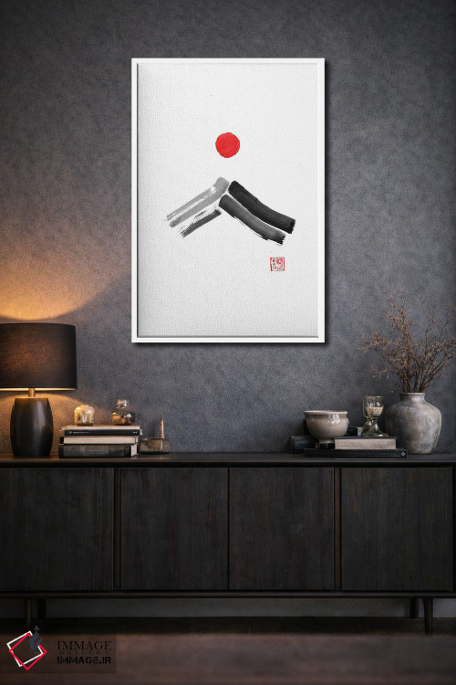 تابلو مینیمال فنگ شویی فوجی سان اثر پشان - D2W