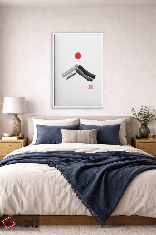 تابلو مینیمال فنگ شویی فوجی سان اثر پشان - D4W