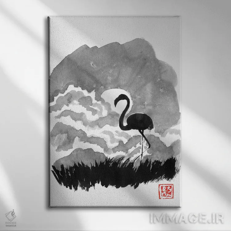 تابلو دکوراتیو پینک فلوید اثر پشان - نمای روبهرو روی دیوار