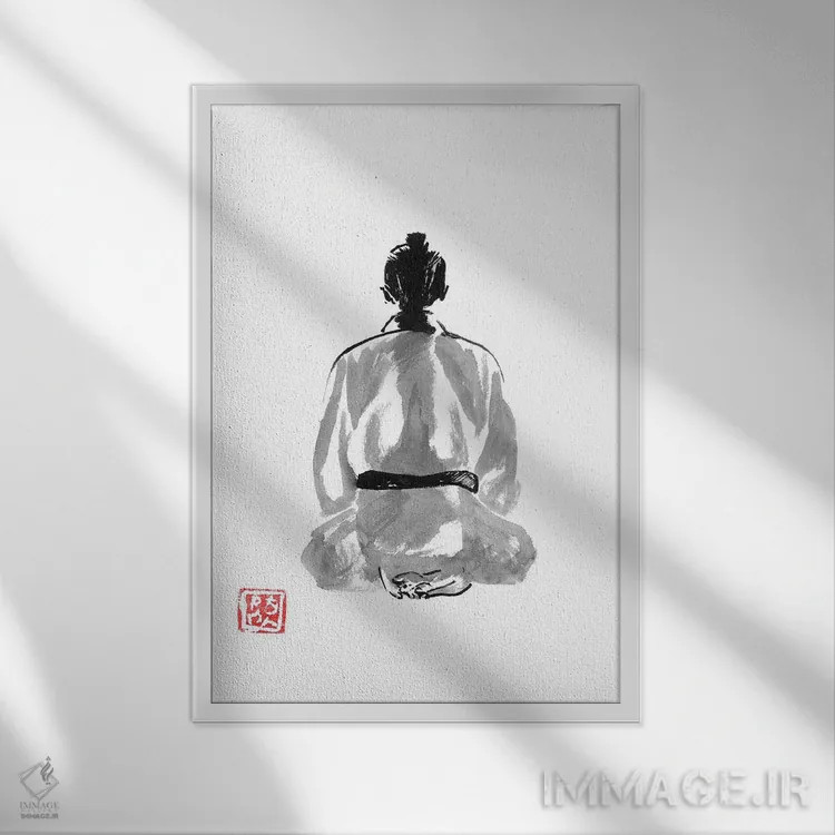 تابلو دکوراتیو سیزا اثر پشان - نمای قابدار سفید