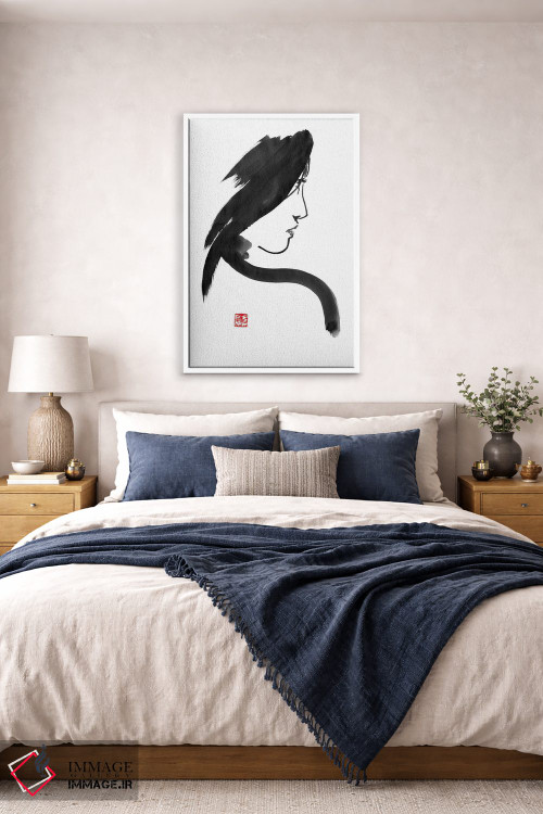 تابلو مینیمال پروفایل گیشا اثر پشان - D4W