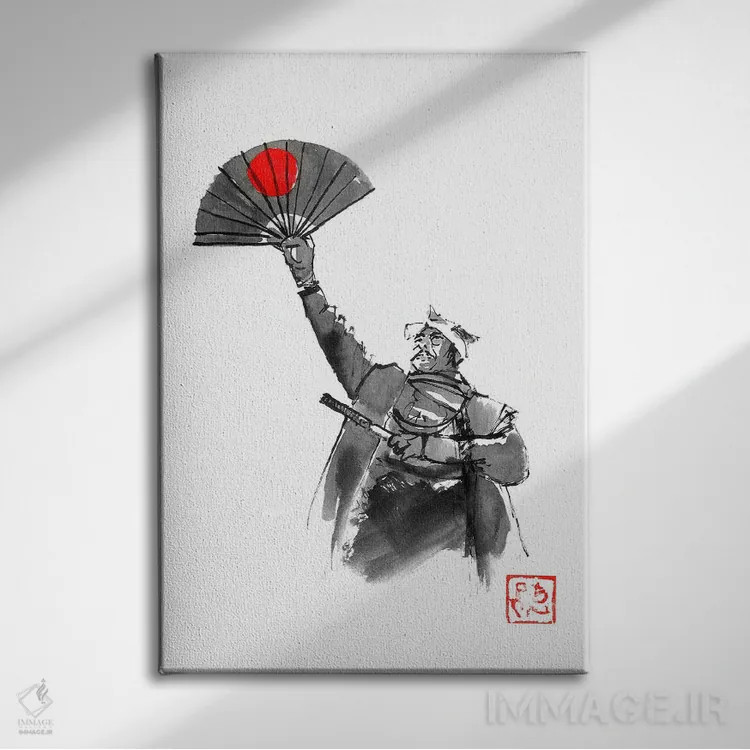 تابلو دکوراتیو احترام شوگان اثر پشان - نمای روبهرو روی دیوار