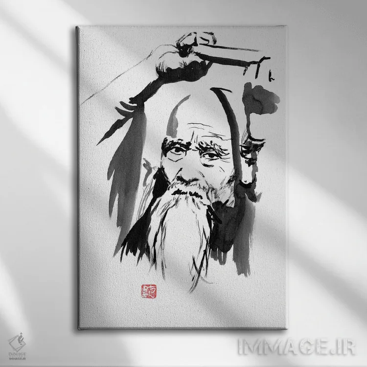 تابلو دکوراتیو او سنسی II اثر پشان - نمای روبهرو روی دیوار