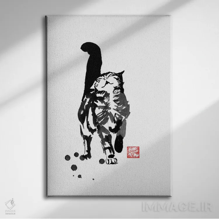تابلو دکوراتیو شادی اثر پشان - نمای روبهرو روی دیوار