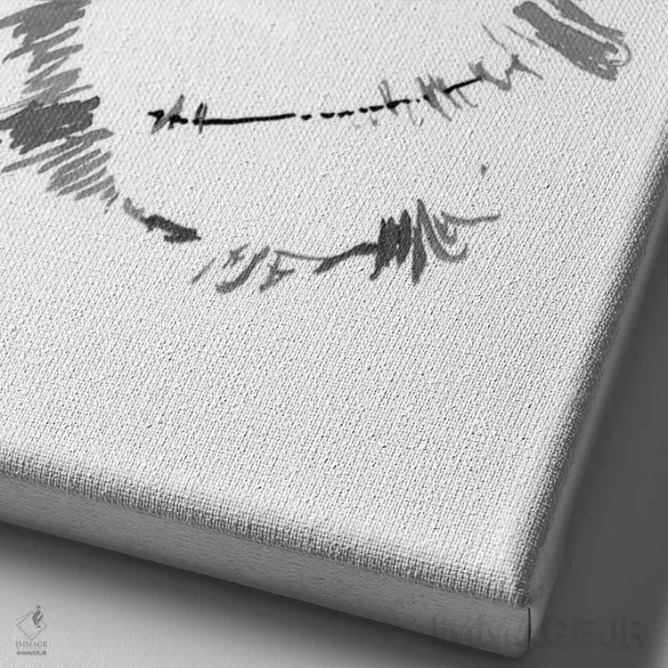 تابلو دکوراتیو اورانگوتان بچه اثر پشان - نمای نزدیک بافت بوم