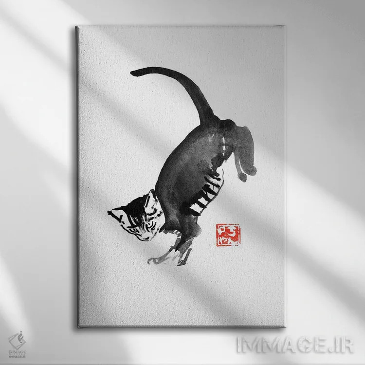 تابلو دکوراتیو پرش اثر پشان - نمای روبهرو روی دیوار