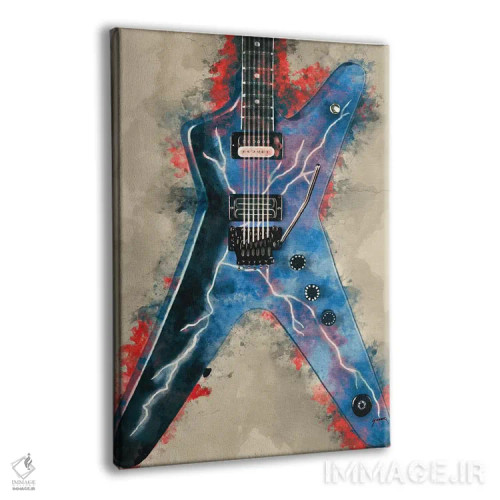 تابلو دکوراتیو گیتار برقی دایمبگ دارل اثر پاپ کالت پوسترز - نمای پرسپکتیو محصول