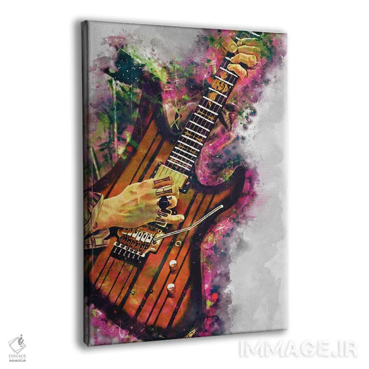 تابلو دکوراتیو گیتار برقی سینایستر گیتس اثر پاپ کالت پوسترز - نمای پرسپکتیو محصول
