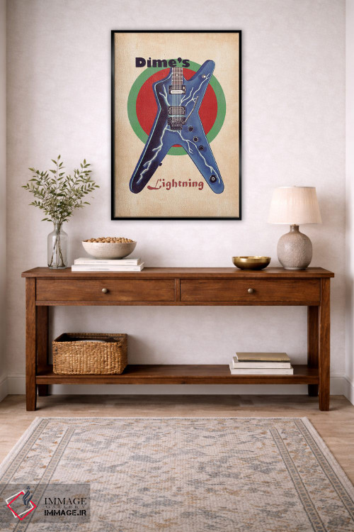 تابلو دکوراتیو گیتار رتو دایمبگ دارل اثر پاپ کالت پوسترز - D5B