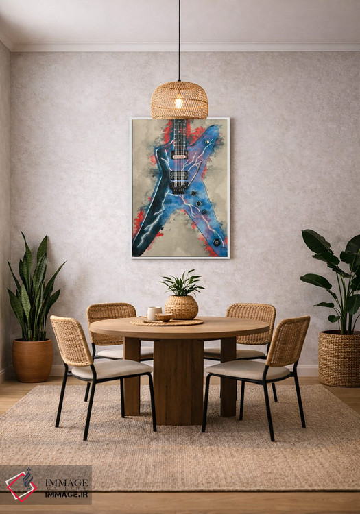 تابلو دکوراتیو گیتار برقی دایمبگ دارل اثر پاپ کالت پوسترز - D2W
