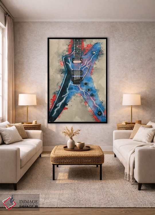تابلو دکوراتیو گیتار برقی دایمبگ دارل اثر پاپ کالت پوسترز - D1B