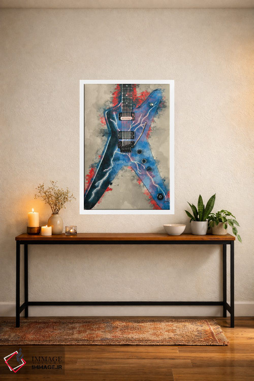 تابلو دکوراتیو گیتار برقی دایمبگ دارل اثر پاپ کالت پوسترز - D3W