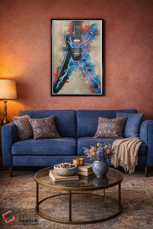 تابلو دکوراتیو گیتار برقی دایمبگ دارل اثر پاپ کالت پوسترز - D4B