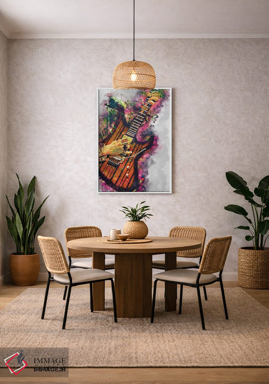 تابلو دکوراتیو گیتار برقی سینایستر گیتس اثر پاپ کالت پوسترز - D2W