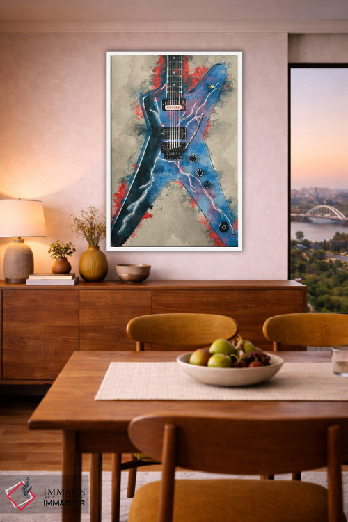 تابلو دکوراتیو گیتار برقی دایمبگ دارل اثر پاپ کالت پوسترز - D5W
