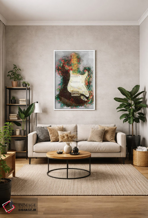 تابلو دکوراتیو گیتار برقی بلکی اریک کلپتون اثر پاپ کالت پوسترز - D1W