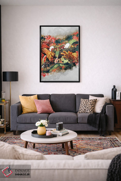 تابلو دکوراتیو گیتار برقی تام مورلو اثر پاپ کالت پوسترز - D3B