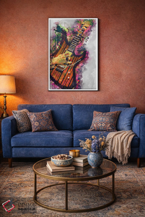 تابلو دکوراتیو گیتار برقی سینایستر گیتس اثر پاپ کالت پوسترز - D3W