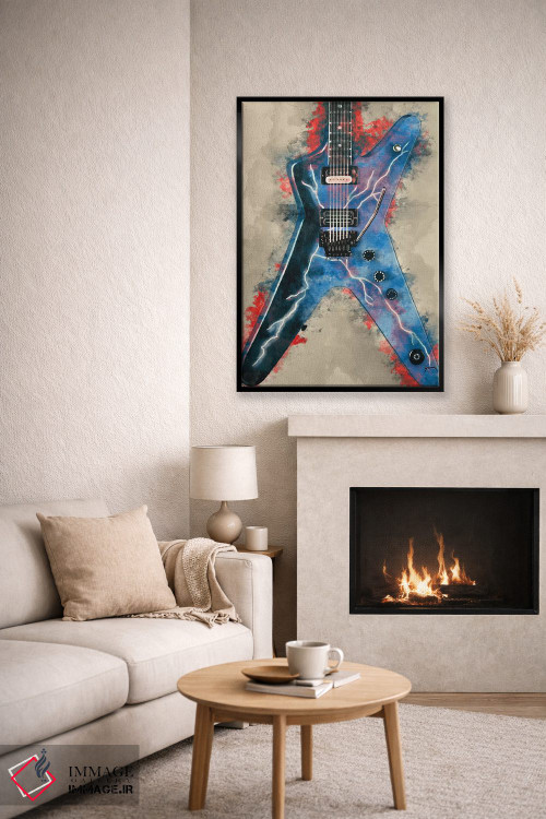 تابلو دکوراتیو گیتار برقی دایمبگ دارل اثر پاپ کالت پوسترز - D6B